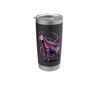 Cosmic Abstract Art Okapi Girafe des Forêts Gobelet isotherme en acier inoxydable double paroi