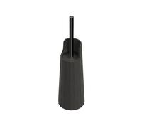 COSMIC Avenir Brosse de Toilette au Design Contemporain et Polygonal Fabriquée en Plastique Recyclé. Porte-Brosse de Sol pour WC en Couleur Noire Naturelle