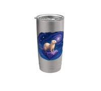 Cosmic Ferret Galaxie Cristal Gobelet isotherme en acier inoxydable double paroi