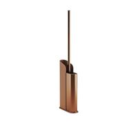 COSMIC Pack 2 Brosse WC Porte-Balayette Chrome Flat Silicon (Cuivre, Brosse en Silicone - 1 unité)