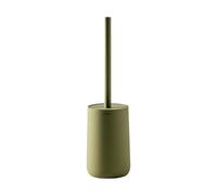 COSMIC Saona Brosse de Toilette au Design Élégant Fabriquée en Résine. Porte-Brosse de Sol pour WC en Couleur Olive