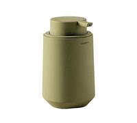 COSMIC SAONA Distributeur de Savon pour Salle de Bain Fabriqué en Résine. Distributeur de Comptoir pour Salle de Bain et Cuisine au Toucher Doux. Accessoire Rechargeable de 350 ML en Couleur Olive.