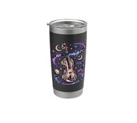 Cosmic Violon Musicien Galaxy Art Gobelet isotherme en acier inoxydable double paroi