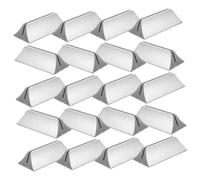 COSMOBETTY 24 Pièces Serrage-Clips Réglable en Plastique Argenté pour Panneaux en Verre et Bureaux de Bureau, Support de Panneau pour Séparation de Poste de Travail