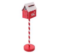 COSMOBETTY Boîte aux Lettres en Fer Décorative de Noël Rouge Vintage Réutilisable et Facile à Déplacer, pour Études et Espaces D'entrée