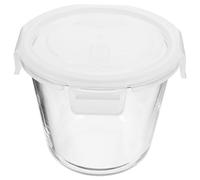COSMOBETTY Bol à Soupe en Verre 700 Ml Couvercle Hermétique, Récipient Alimentaire pour Conservation et Transport Facile des Soupes et Salades Travail Couleur Aléatoire