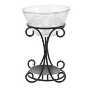 COSMOBETTY Diffuseur D'arômes Élégant en Fer et Verre pour Sauna Cuisine, Brûleur de Parfum à Huile Décor Raffiné et Amélioration de L'efficacité