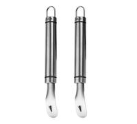 COSMOBETTY Éplucheurs D'oranges Long Manche en Acier Inoxydable 304 Lot de 2 Coupe-orange Professionnel Outil pour Peler Agrumes et Fruits, Ustensile Pratique Cuisine Domestique