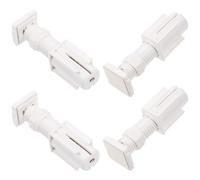 COSMOBETTY Supports pour Stores Enrouleurs en Plastique Blanc 4 Pièces, Fixation Facile sans Perçage pour Stores et Volets Roulants, Salon et Bureau