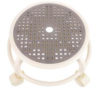 COSMOBETTY Tabouret Pivotant à roulettes Rond en Plastique pour Pédicure avec Capacité de Charge Élevée et Confort D'utilisation, pour Salon de Manucure et Pédicure