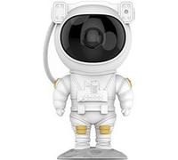 Cosmonaute Projecteur d'Ambiance Etoilée Animée Rotative à 360° Blanc