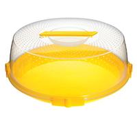 Cosmoplast Oasi Couvre-gâteau pour Four à Micro-ondes, Plastique, Transparent/Coloris aléatoire, 32 cm