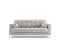 Cosmopolitan design canapé droit Bali 2 places - Argent