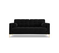 Cosmopolitan design Canapé droit Bali 2 places - Noir