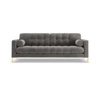 Cosmopolitan design Canapé droit Bali 3 places - Gris clair