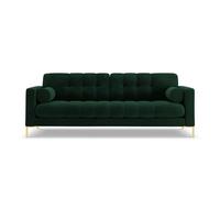 Cosmopolitan design Canapé droit Bali 3 places - Vert foncé