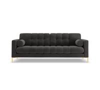 Cosmopolitan design Canapé droit Bali - Gris foncé