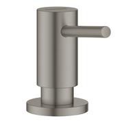 Cosmopolitan Distributeur de savon liquide avec pompe et réservoir 500ml, Hard Graphite brossé (40535AL0)