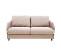 Best mobilier Canapé 3 places convertible Cosmos – Couchage quotidien 140 cm, matelas 11 cm, beige