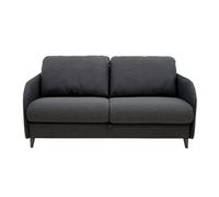 Cosmos - canapé lit 3 places convertible express couchage quotidien 140 cm matelas 11 cm en tissu - Gris Anthracite