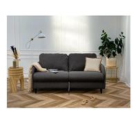 Bestmobilier Cosmos - canapé 3 Places Convertible - Couchage Quotidien Matelas 11 cm - en Tissu