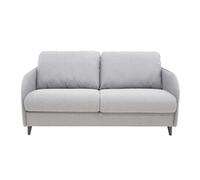 Cosmos - canapé lit 3 places convertible express couchage quotidien 140 cm matelas 11 cm en tissu - Gris