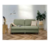 Best mobilier Canapé 3 places Cosmos convertible express couchage 140 cm matelas 11 cm - Vert sauge