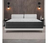 COSMOS - Matelas Gamma 90x200 - Épais 30 cm - Accueil Mousse mémoire de Forme + Blue Latex - Soutien Ferme - Réversible - Indépendance de Couchage - Durable - Hypoallergénique - Fabriqué en Europe