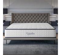 COSMOS Matelas Hybride 140x190 Ressorts Ensachés, 30 cm d'épaisseur, Mémoire de Forme + Blue Latex, Confort Mi-Ferme, 7 Zones, Indépendance de Couchage, Réversible, Durable, Fabrication UE - Upsilon
