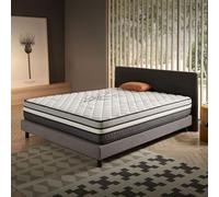COSMOS - Matelas Solar 140x190-26 cm - Ressorts Ensachés + Accueil Mousse mémoire de Forme - Blue Latex - Sommeil Isolé - Ventilation Optimale - Réversible - Soutien Moyen - Fabriqué en Europe