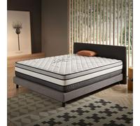 COSMOS - Matelas Solar 160x190 - Épais 30 cm - Accueil Mousse à mémoire de Forme et Blue Latex - 7 Zones de Couchage - Réversible - Couchage Indépendant - Soutien Ferme - Fabriqué en Europe