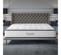 COSMOS Matelas Hybride 140x190 Ressorts Ensachés, 26 cm d'épaisseur, Mémoire de Forme + Blue Latex, Confort Mi-Ferme, 7 Zones, Indépendance de Couchage, Respirant & Frais, Fabrication UE - Upsilon