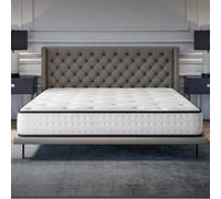 COSMOS Matelas 160x200 Mémoire de Forme + Blue Latex, 21 cm d'épaisseur, Confort Mi-Ferme, 7 Zones, Réversible, Hypoallergénique,Soutien Équilibré, Usage Quotidien, Fabrication UE - Upsilon
