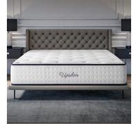 COSMOS Matelas 160x200 Mémoire de Forme + Blue Latex, 32 cm d'épaisseur + Mousse HR, Confort Ferme, 7 Zones, Réversible, Soutien du Dos, Durabilité Supérieure, Idéal Couples, Fabrication UE - Upsilon