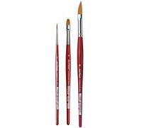 Cosmotop Spin Brown de la série 5580 de Da Vinci - pinceau synthétique d pour l'aquarelle, n ° 2 série Da Vinci 5880 n ° 6, série Da Vinci 5587 n ° 10. Fabriqué en Allemagne