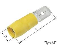 Cosse à languette mâle 6.3 x 0.8 mm LAPP L-RA 63 M 63103010 180 ° partiellement isolé rouge 100 pc(s)