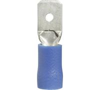 Cosse à languette mâle 6.3 x 0.8 mm Vogt Verbindungstechnik 3911S 180 ° partiellement isolé bleu