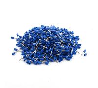Cosse à sertir SOURCING MAP 1000pcs 0,75mm²(20 AWG) Embout Câble électrique Fil Sertissage Borne Connecteur Terminal Bleu Tube Isolé