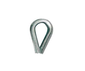 Cosse-c¿ur standard pour câble 6mm en acier zingué - CHAPUIS - 320/6Z