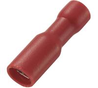 Cosse clip 2.8 mm x 0.5 mm TRU COMPONENTS FDFD1.25-110(5) 180 ° entièrement isolé rouge 50 pc(s)