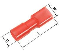 Cosse clip 2.8 mm x 0.8 mm LAPP L-RA 28 V 61794952 180 ° entièrement isolé rouge 100 pc(s)