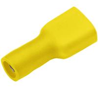Cosse clip 4.8 mm x 0.5 mm Cimco 180270 180 ° entièrement isolé jaune