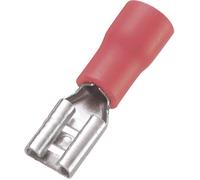 Cosse clip 4.8 mm x 0.5 mm TRU COMPONENTS FDD1.25-187(5) 180 ° partiellement isolé rouge 100 pc(s)