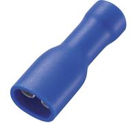 Cosse clip 4.8 mm x 0.5 mm TRU COMPONENTS FDFD2-187(5) 180 ° entièrement isolé bleu 50 pc(s)