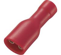 Cosse clip 4.8 mm x 0.8 mm TRU COMPONENTS FDFD1.25-187(5) 180 ° entièrement isolé rouge 50 pc(s)