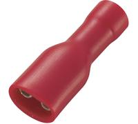 Cosse clip 4.8 mm x 0.8 mm TRU COMPONENTS FDFD1.25-187(5) 180 ° entièrement isolé rouge 50 pc(s)