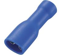Cosse clip 4.8 mm x 0.8 mm TRU COMPONENTS FDFD2-187(8) 180 ° entièrement isolé bleu 50 pc(s)