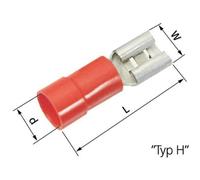 Cosse clip 4.8 x 0.5 mm LappKabel L-RA 49 H 63101030 180 ° partiellement isolé rouge 100 pc(s)