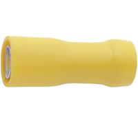 Cosse clip 6.3 mm x 0.8 mm Klauke 750V 180 ° entièrement isolé jaune