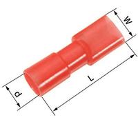 Cosse clip 6.3 mm x 0.8 mm LAPP L-RA 63 V 61794960 180 ° entièrement isolé rouge 100 pc(s)
